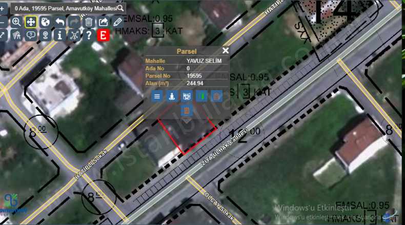 Arnavutköy Yavuzselim Mah Satılık Arsa 244 M2 Cadde Cephe Müstakil 3 Kat imarlı Adnan Menderes