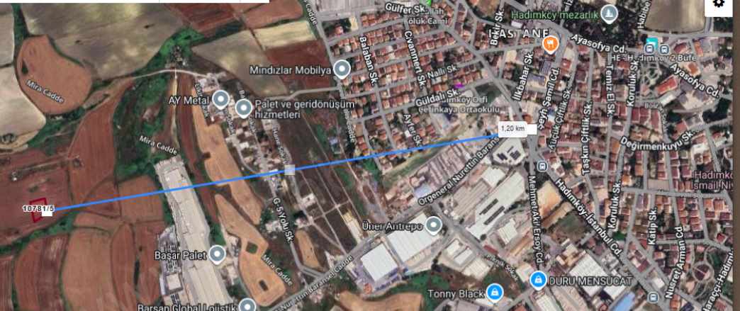 Arnavutköy Hadımköyde Satılık Arsa 247 M2 2 Kat imarlı Hisseli Hadımköy Mah