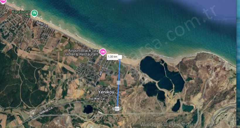 Arnavutköy Yeniköyde Satılık Arsa 1 283 M2 içinde 2 Katlı Ev Var Yolu Yeniköy Mah