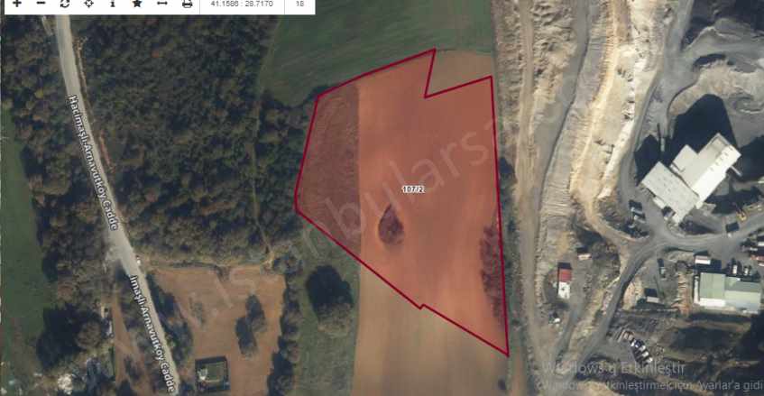 Arnavutköy Hacımaşlı Satılık Arsa 3 450 M2 Çaplı Çevrili Yolu Var Mah