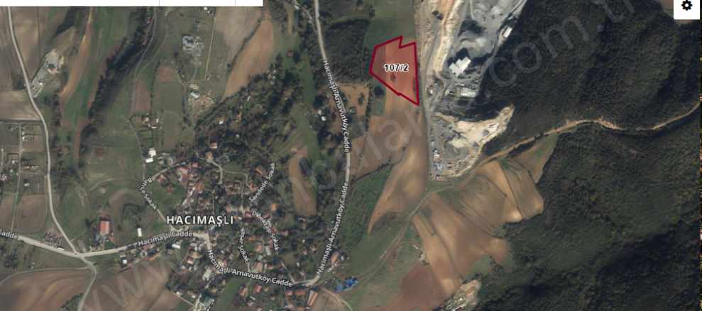 Arnavutköy Hacımaşlı Satılık Arsa 3 450 M2 Çaplı Çevrili Yolu Var Mah