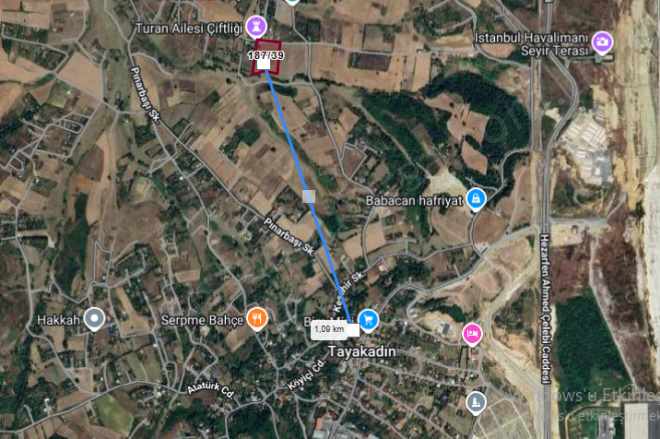 Arnavutköy Tayakadın Satılık Arsa 1 Dönüm Çaplı Yeri Belli Mah