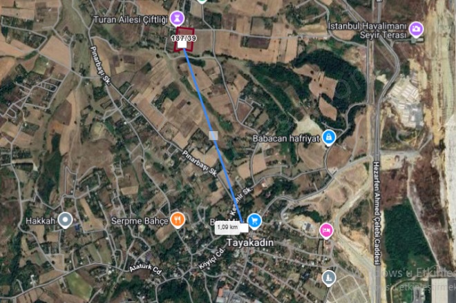 Tayakadın Mah. Arnavutköy Satılık Arsa |  1000M2 6.050.000Tl Resim-1