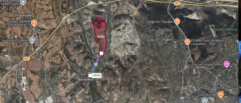 Dursunköy Mah. Arnavutköy Satılık Arsa |  225M2 910.000Tl Resim-3