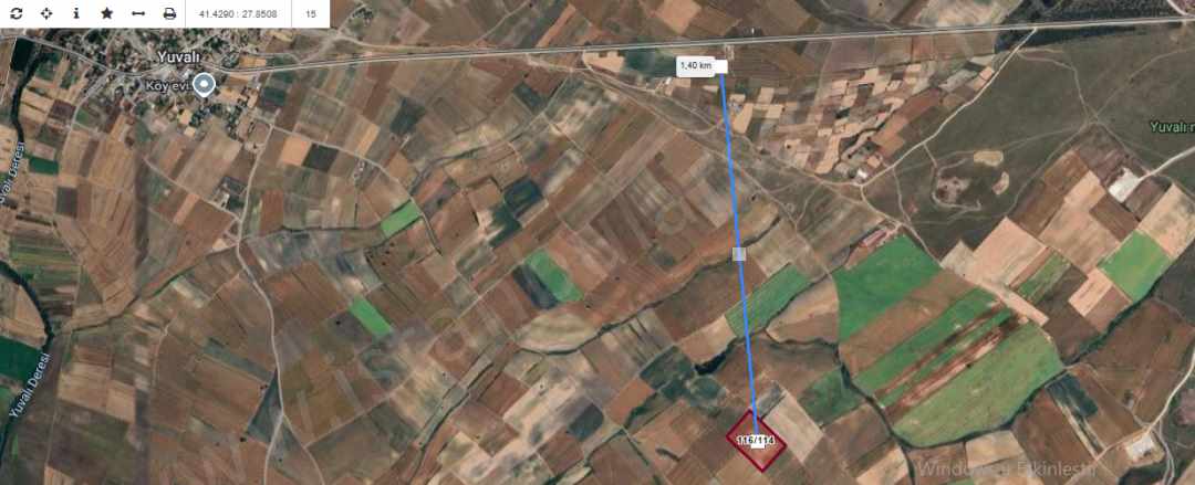 Tekirdağ Saray Yuvalıda Satılık Arsa 450 M2 Hisseli Yuvalı Mah