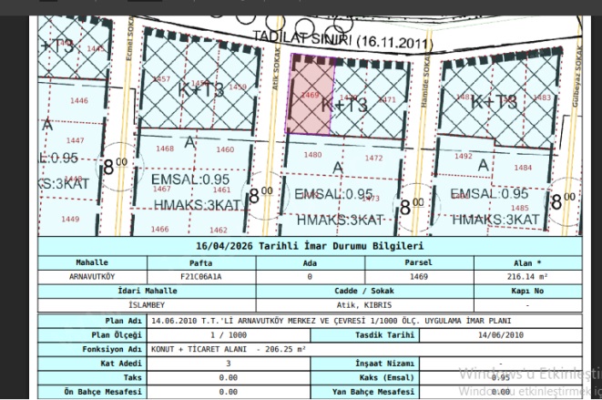 İslambey Mah. Arnavutköy Satılık Arsa |  373M2 23.000.000Tl Resim-5