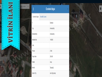 Arnavutköy Nenehatun Mah Satılık Arsa 204 M2 Müstakil İmarlı