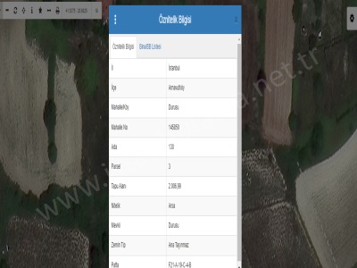 Arnavutköy Durusu Mah Satılık Arsa 2 007 M2 Müstakil Cadde Cephe