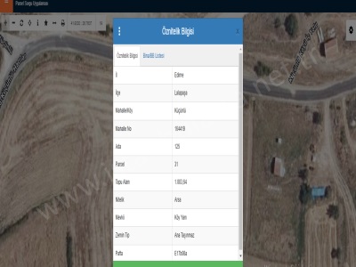 Edirne Lalapaşa Küçünlü Köyü Satılık Arsa 1 000 M2 İmarlı Asfalt Cephe Köy İçi