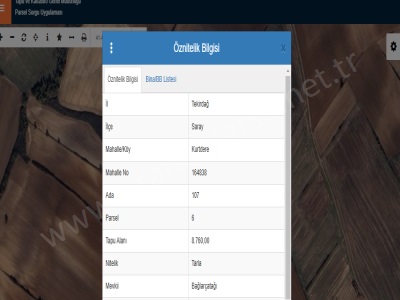 Tekirdağ Saray Kurtderede Satılık Tarla 8 760 M2 Müstakil Yolu Var Kurtdere Mah