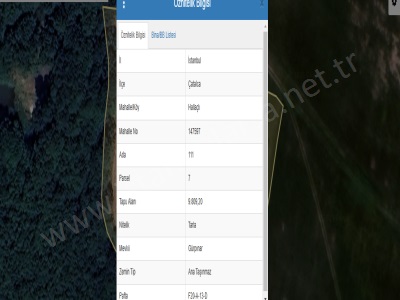Çatalca Hallaççı Mah Satılık Tarla 9 800 M2 Müstakil Yolu Var Hallaçlı