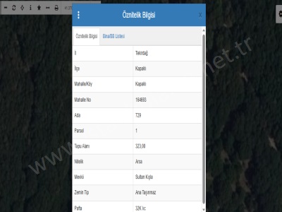 Tekirdağ Kapaklıda Satılık Arsa 323 M2 Müstakil Yolu Var Bahçeağıl Mah