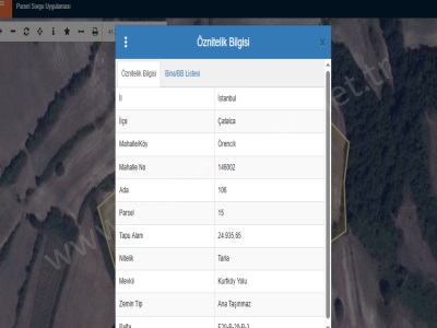 Çatalca Örencikte Satılık Tarla 25 Dönüm Müstakil Merkeze Yakın Örencik Mah
