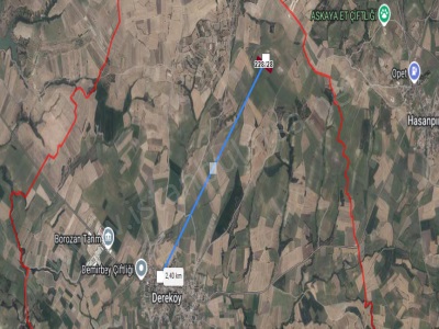 Edirne Uzunköprü Dereköy Köyü Satılık Tarla Arsa 668 M2 Çaplı Hisseli