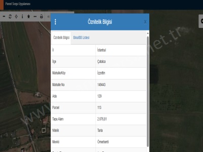 Çatalca İzzettinde Satılık Tarla 2 077 M2 Müstakil Merkezde Otobana Yakın İzzettin Mah