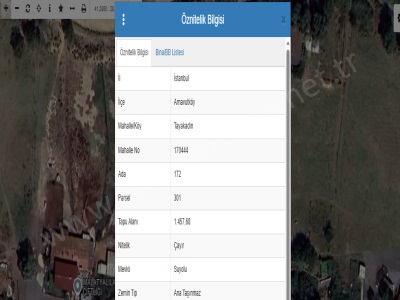 Arnavutköy Tayakadın Satılık Tarla Arsa 236 M2 Yolu Var Evlerin Yakını Mah