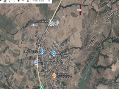 Edirne Uzunköprü Kavacık Köyünde Satılık Tarla 2 811 M2 Müstakil Yolu Var