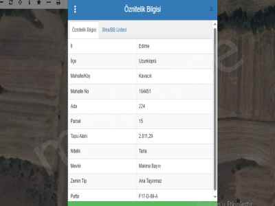 Field For Sale in  Turkey, Edirne, Uzunkopru, Kavacik Koyu , 2811 m2