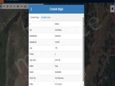 Field For Sale in  Turkey, Edirne, Uzunkopru, Hamidiye Koyu , 2540 m2