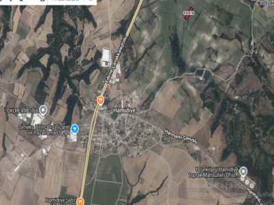 Field For Sale in  Turkey, Edirne, Uzunkopru, Hamidiye Koyu , 3270 m2