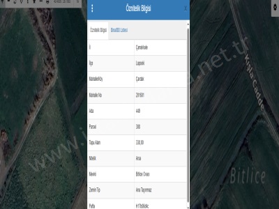 Çanakkale Lapseki Çardak Köyü Satılık Arsa 338 M2 Müstakil Deniz Manzaralı Tekke Mah-Çardak