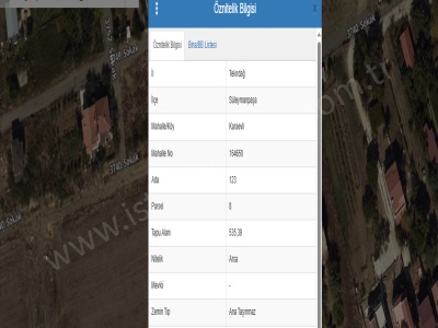 Tekirdağ Süleymanpaşa Karaevli Mah Satılık Arsa 535 M2 Deniz Manzaralı Villa İmarlı
