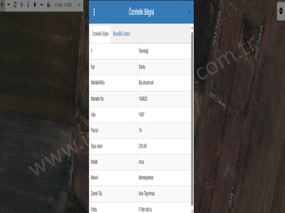 Tekirdağ Saray Büyükyoncalı Mah Satılık Arsa 250 M2 Müstakil Yolu Var Merkez