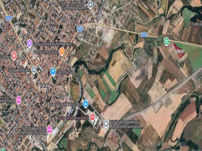 Tekirdağ Saray Pazarcık Mah Satılık Tarla Arsa 305 M2 Hisseli Çaplı Yolu Var