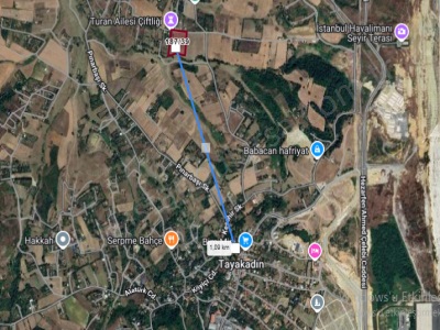 Arnavutköy Tayakadın Satılık Arsa 1 Dönüm Çaplı Yeri Belli Mah