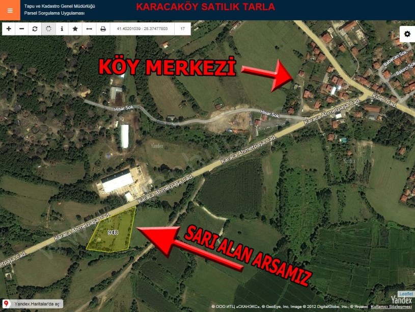 Çatalca karacaköy de satılık tarla