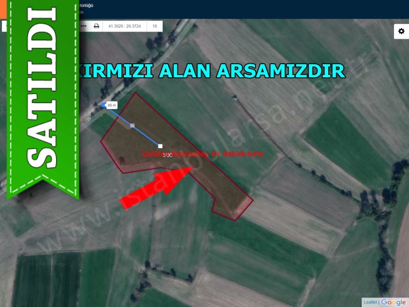 çatalca karacaköy de satılık arsa 
