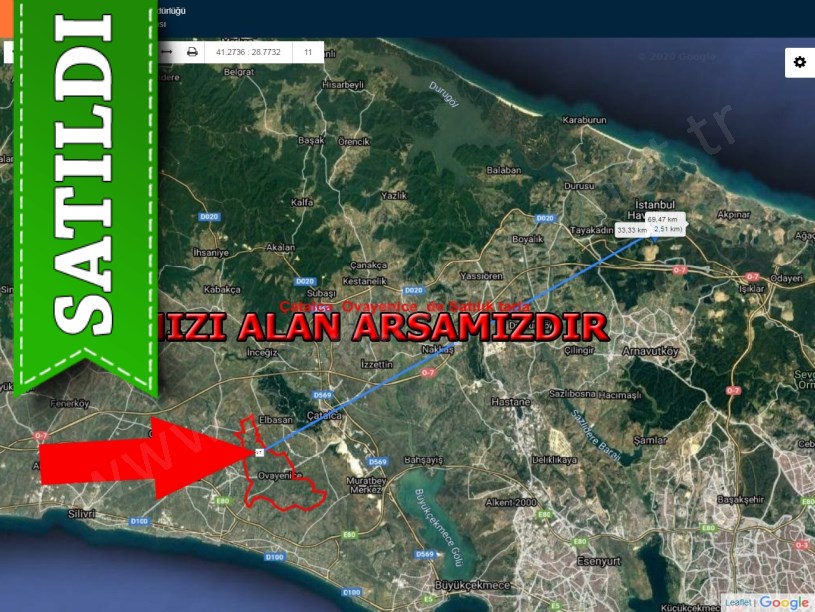 çatalca ovayenice de satılık arsa 