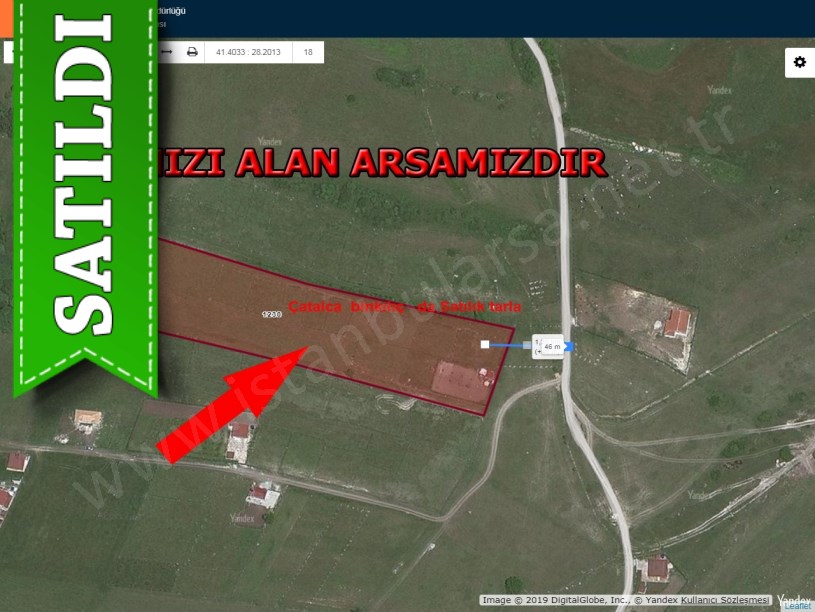 çatalca bınkılıç  de satılık arsa 