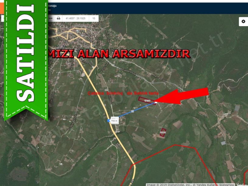 çatalca bınkılıç  de satılık arsa 