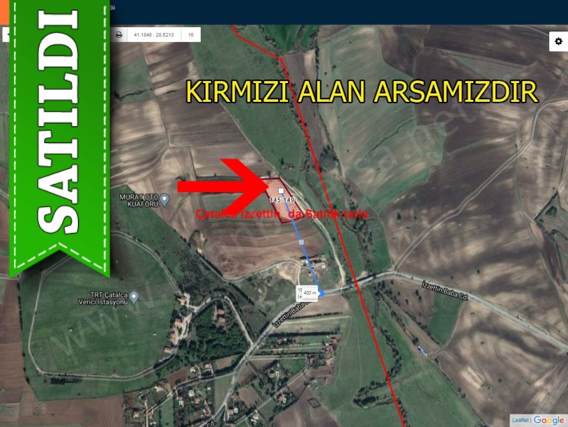 Çatalca izzettin de satılık tarla