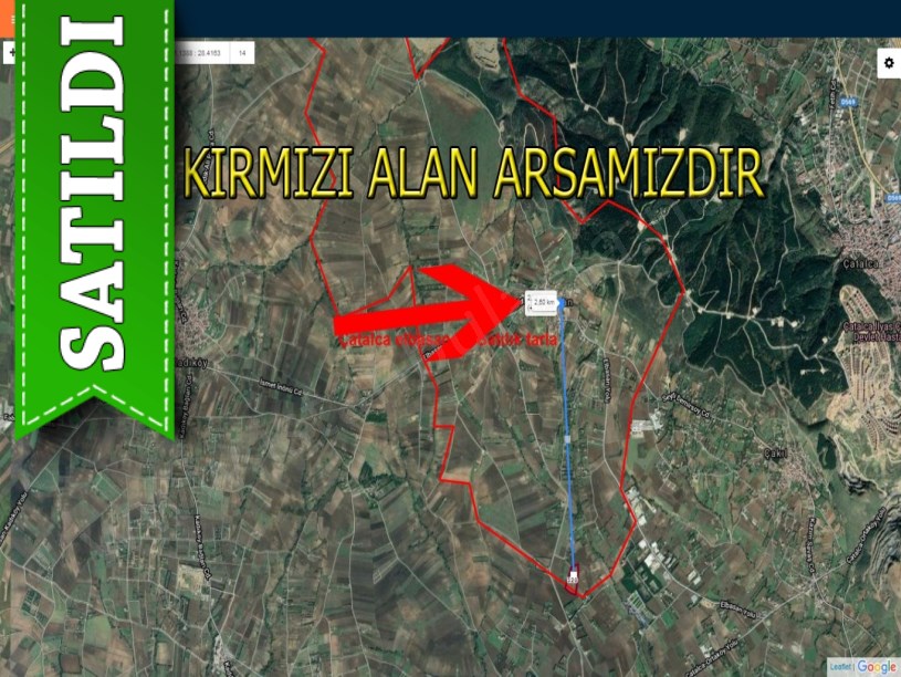 Çatalca elbsan da satılık tarla