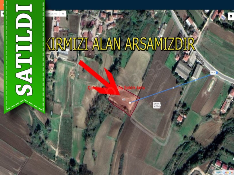 Çatalca elbasan da satılık tarla