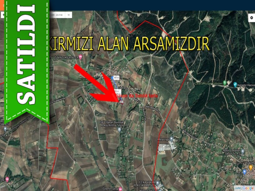 Çatalca elbasan da satılık tarla