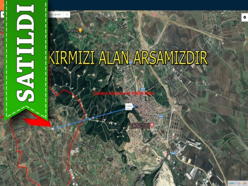 Çatalca elbasan da satılık tarla