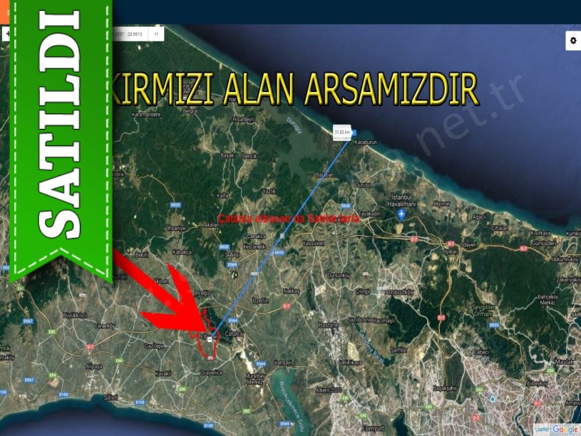 Çatalca elbasan da satılık tarla