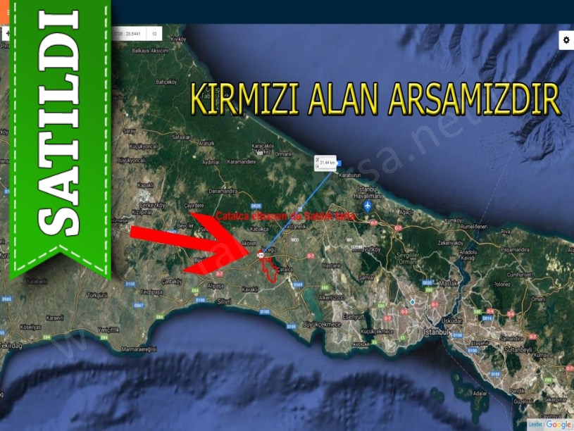 Çatalca elbasan de satılık tarla
