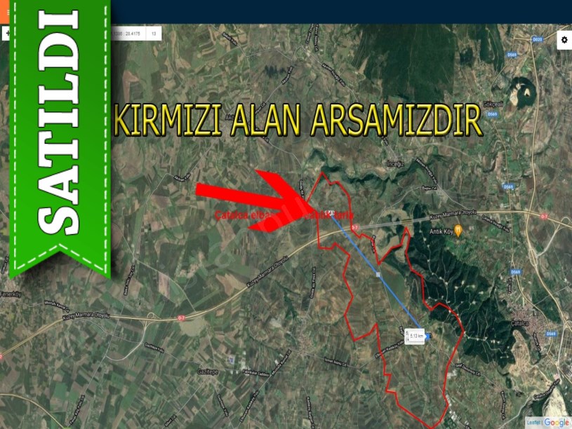 Çatalca elbasan de satılık tarla
