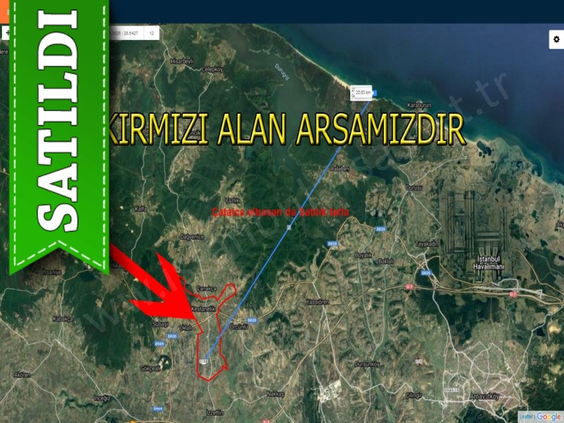 Çatalca elbasan de satılık tarla