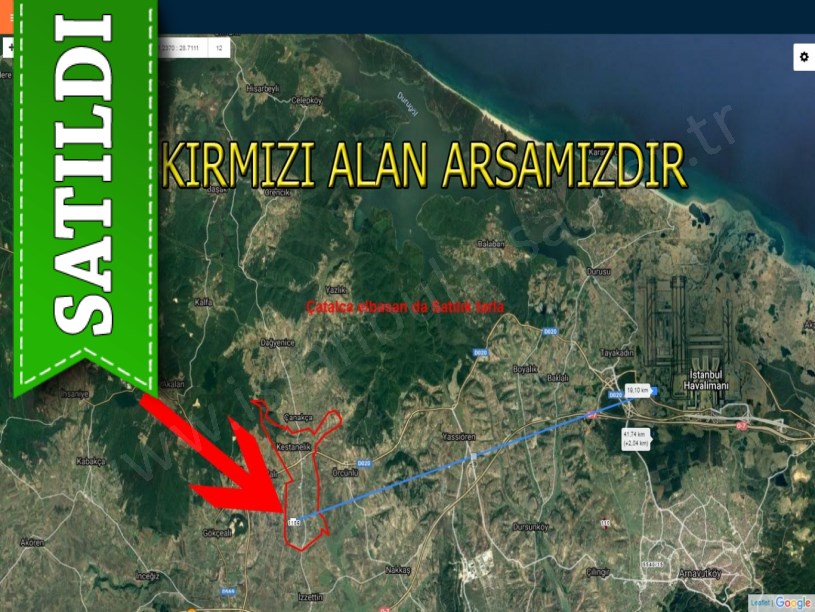 Çatalca elbasan de satılık tarla