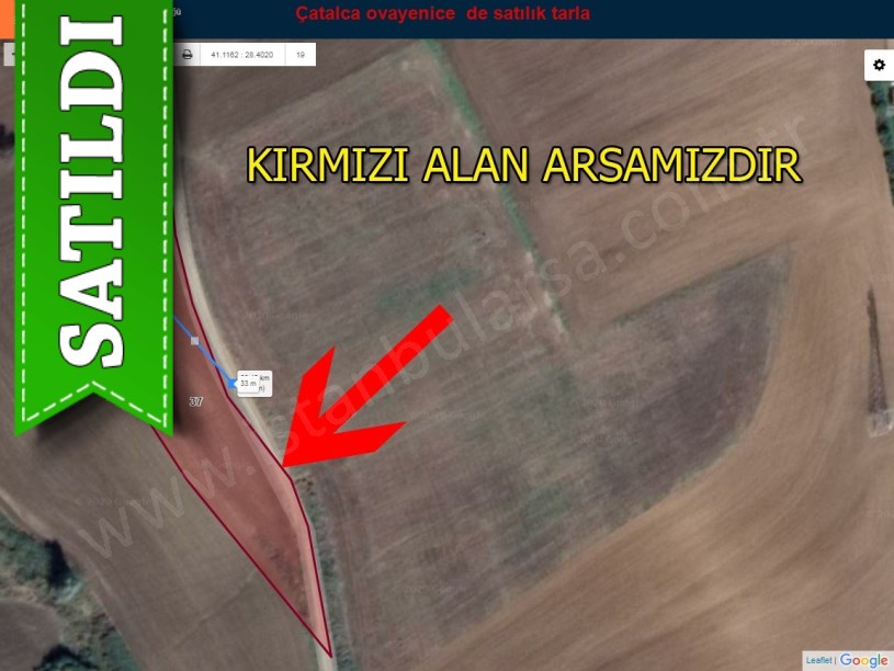 Çatalca ovayenice de satılık tarla