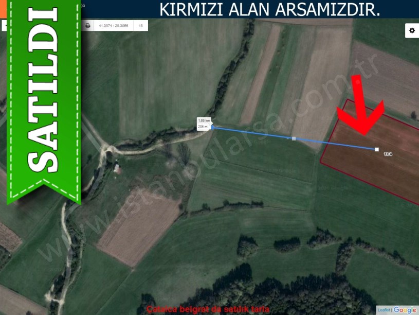 Çatalca belgrat de satılık tarla