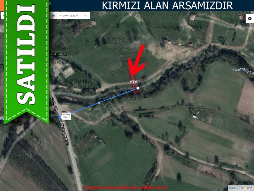Çatalca karacaköy de satılık tarla