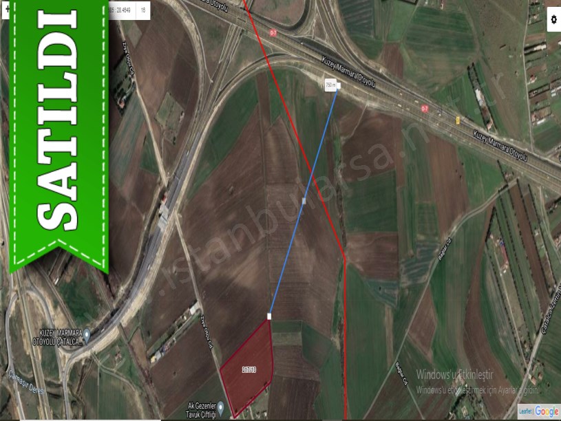 Çatalca Kaleiçi Mah. Satılık Arsa , 3,346 M2 Yolu Var.
