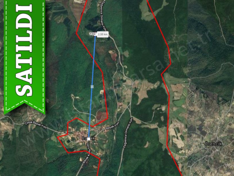 Çatalca Başakköy ,de Satılık Arsa ,  250 M2 Hisseli 
