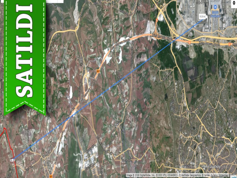 Çatalca İzzettin,de Satılık Arsa , 413 M2 Hisseli Çevrili